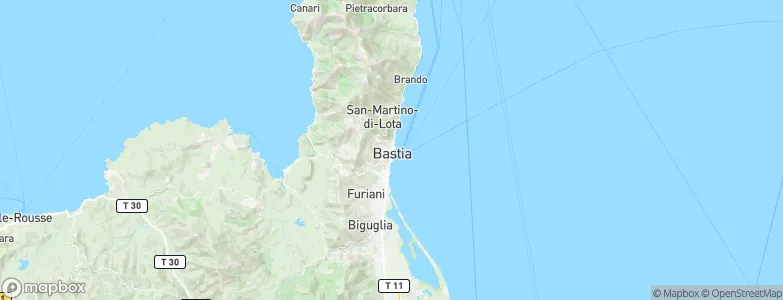 Bastia, France Map