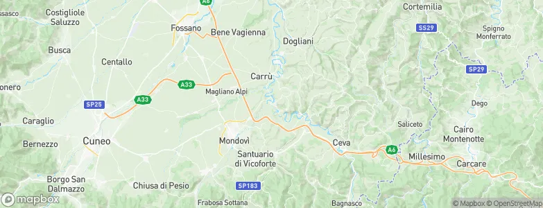 Bastia Mondovì, Italy Map