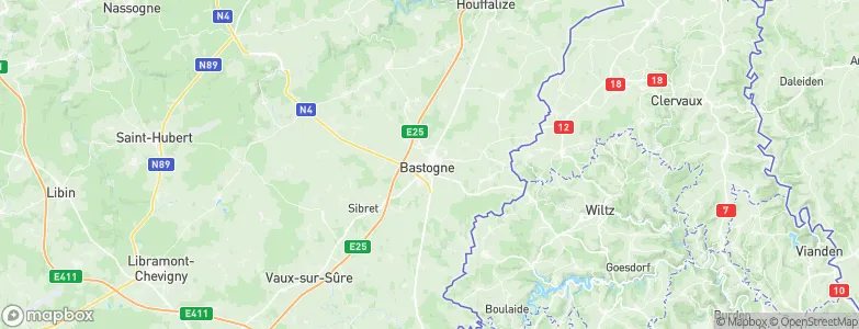 Bastogne, Belgium Map