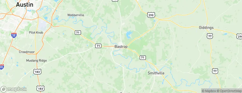 Bastrop, United States Map