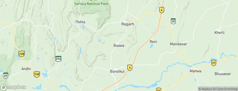 Baswa, India Map