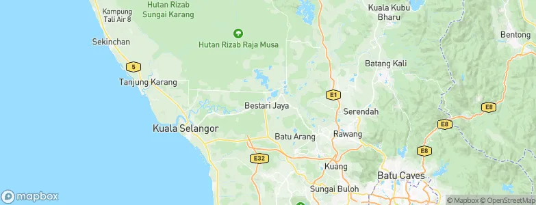 Batang Berjuntai, Malaysia Map