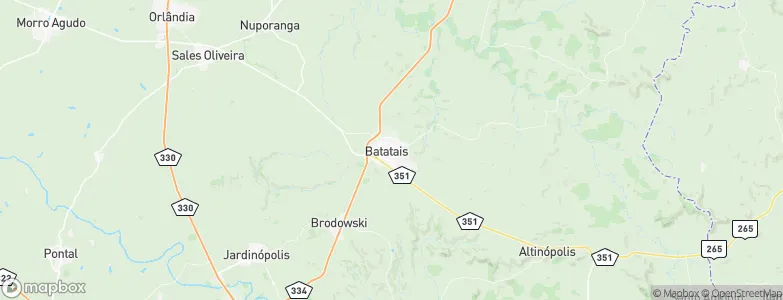 Batatais, Brazil Map
