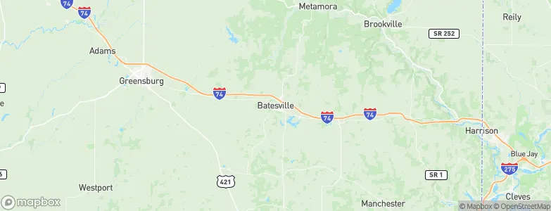 Batesville, United States Map