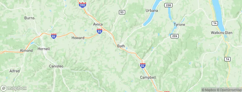 Bath, United States Map