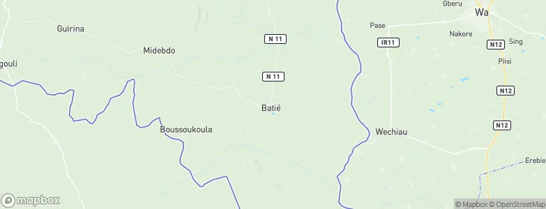 Batié, Burkina Faso Map
