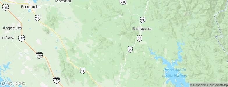 Batiquitas, Mexico Map