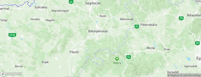 Bátonyterenye, Hungary Map