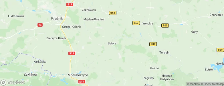 Batorz, Poland Map