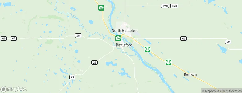 Battleford, Canada Map