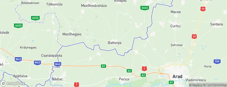 Battonya, Hungary Map
