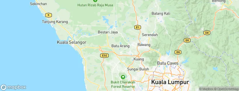 Batu Arang, Malaysia Map
