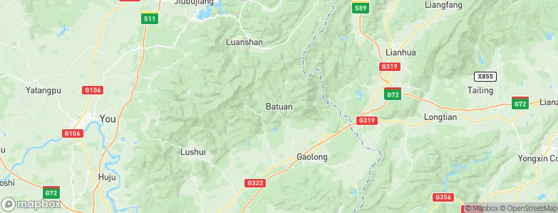 Batuan, China Map