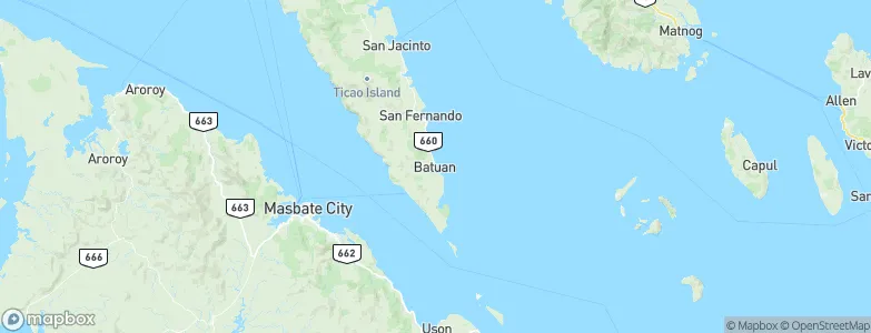 Batuan, Philippines Map