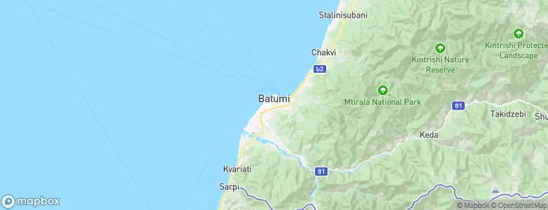 Batumi, Georgia Map