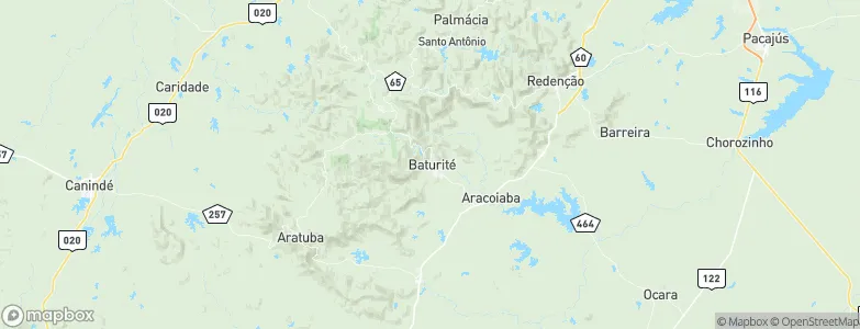 Baturité, Brazil Map