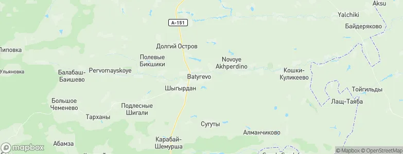 Batyrevo, Russia Map
