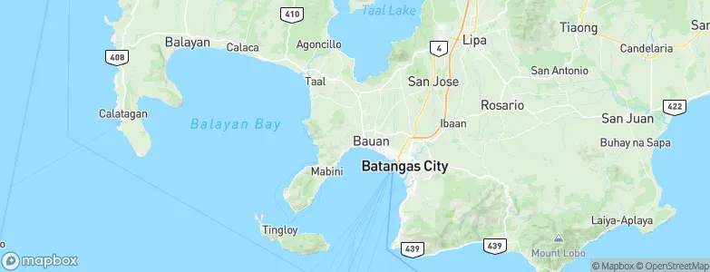 Bauan, Philippines Map