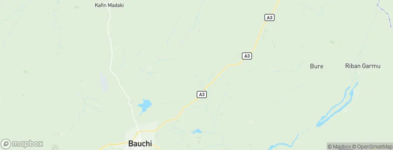 Bauchi, Nigeria Map