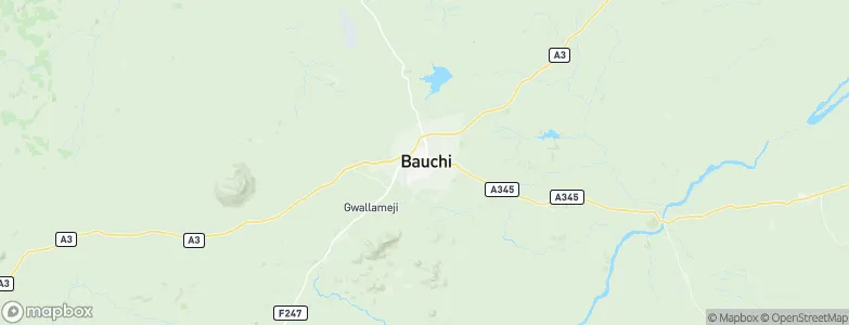 Bauchi, Nigeria Map
