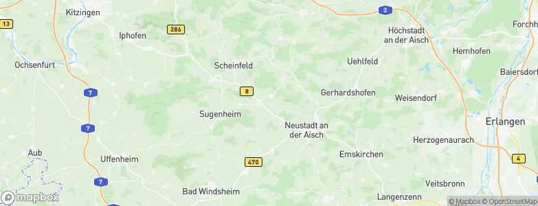 Baudenbach, Germany Map