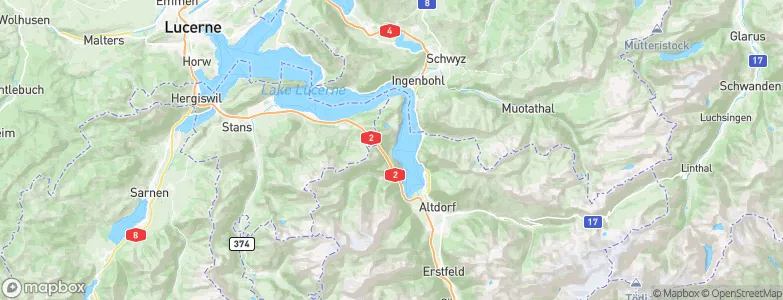 Bauen, Switzerland Map