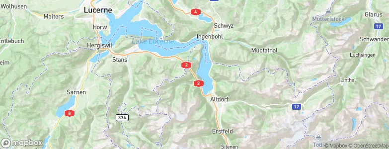 Bauen, Switzerland Map