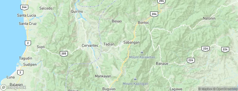 Bauko, Philippines Map