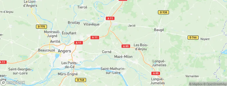 Bauné, France Map