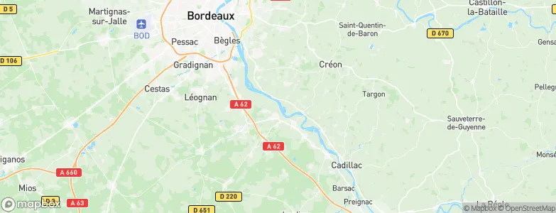 Baurech, France Map