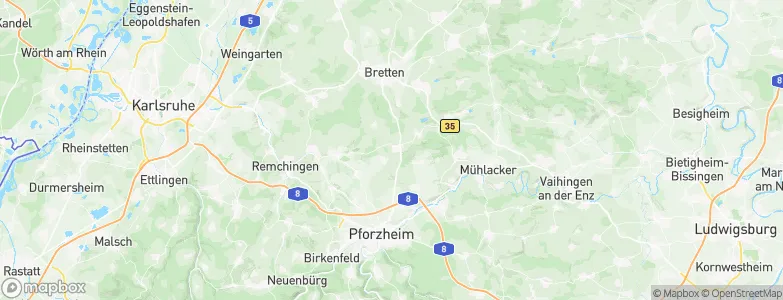Bauschlott, Germany Map