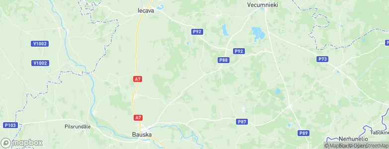 Bauskas Novads, Latvia Map