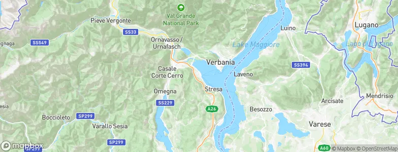 Baveno, Italy Map