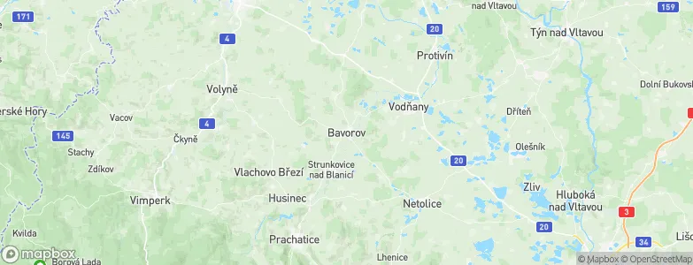 Bavorov, Czechia Map