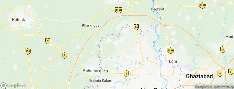 Bawāna, India Map