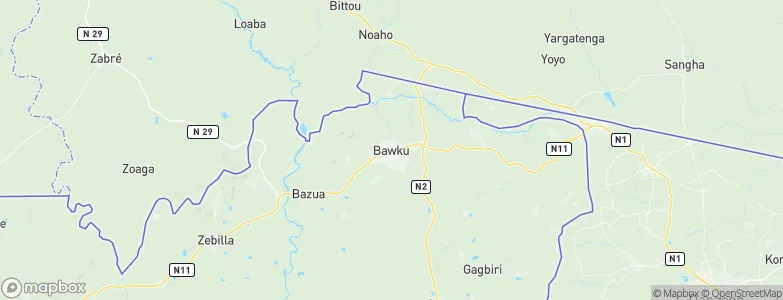 Bawku, Ghana Map