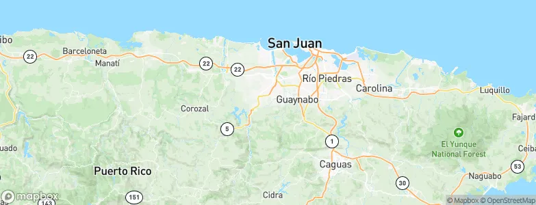 Bayamón, Puerto Rico Map