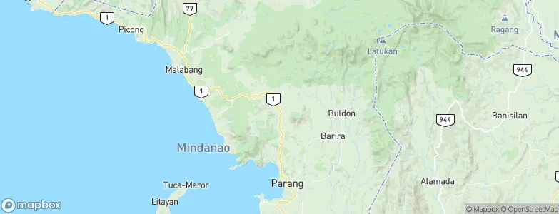 Bayanga, Philippines Map
