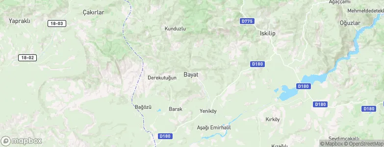 Bayat, Turkey Map