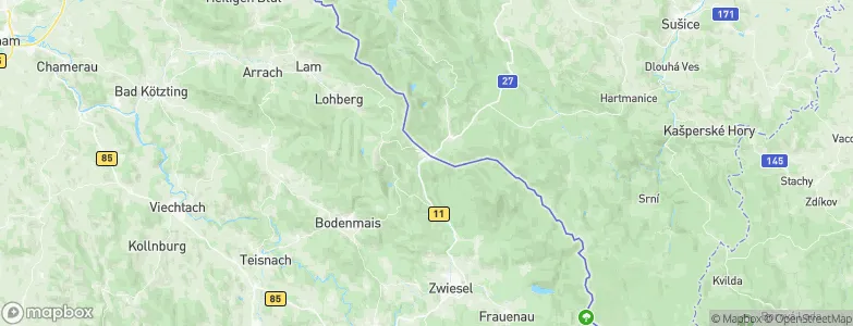 Bayerisch Eisenstein, Germany Map