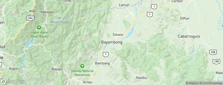 Bayombong, Philippines Map