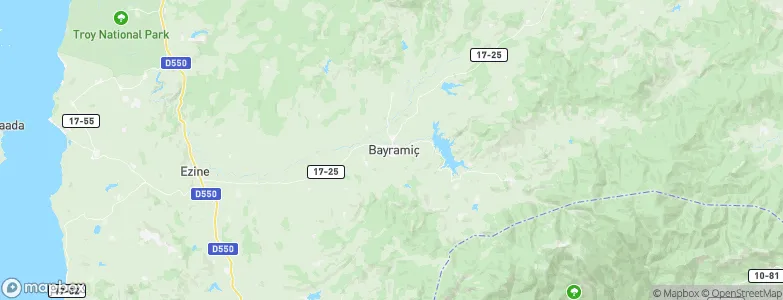 Bayramiç, Turkey Map