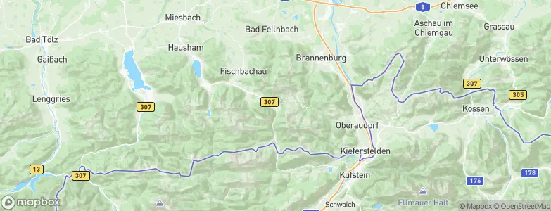 Bayrischzell, Germany Map
