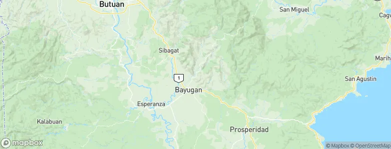 Bayugan, Philippines Map