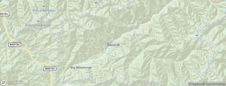 Bāzārak, Afghanistan Map