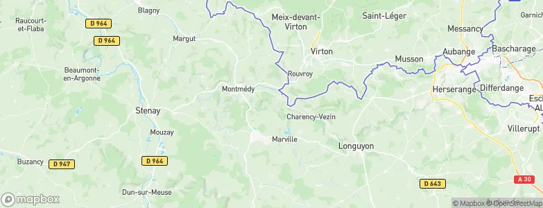 Bazeilles-sur-Othain, France Map