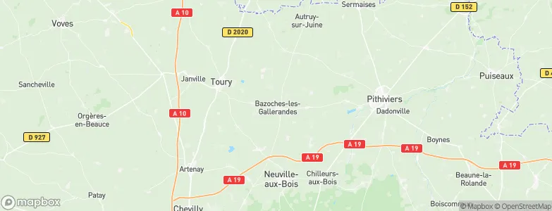 Bazoches-les-Gallerandes, France Map