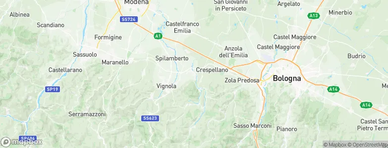 Bazzano, Italy Map
