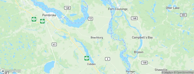 Beachburg, Canada Map