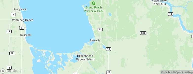 Beaconia, Canada Map
